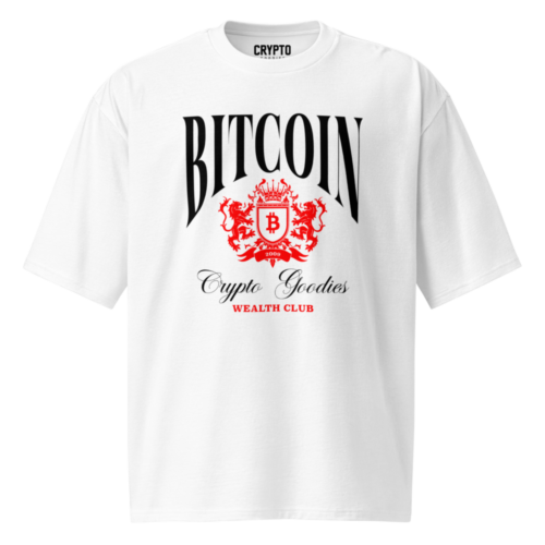 Bitcoin: Crypto Goodies Wealth Club Oversized T-Shirt