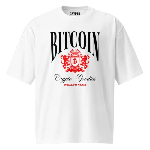 Bitcoin: Crypto Goodies Wealth Club Oversized T-Shirt