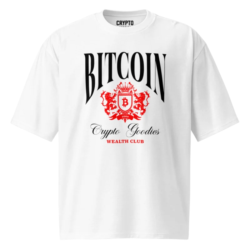 Bitcoin: Crypto Goodies Wealth Club Oversized T-Shirt