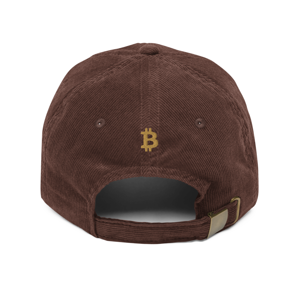 Bitcoin Vintage Corduroy Cap