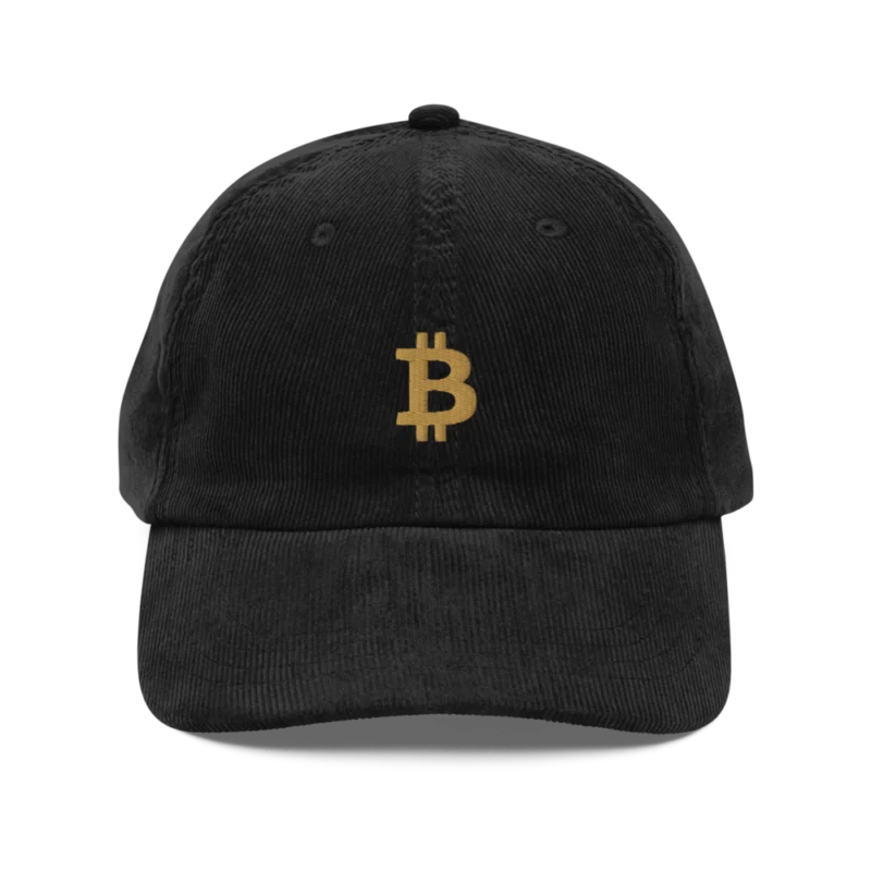 Bitcoin Vintage Corduroy Cap