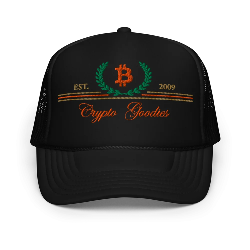Crypto Goodies x Bitcoin Foam Trucker Hat - Image 3