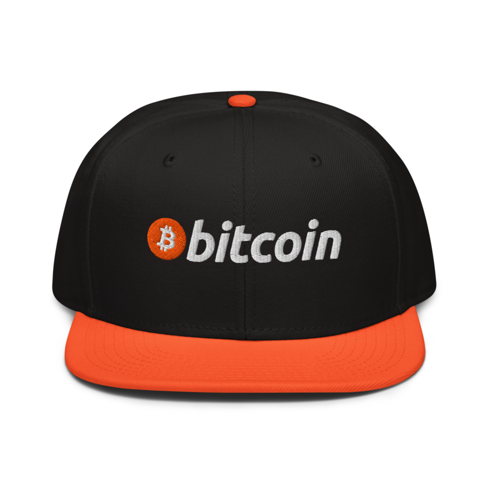 snapback orange black black front 67c769109b31e - Bitcoin Originals Snapback Hat