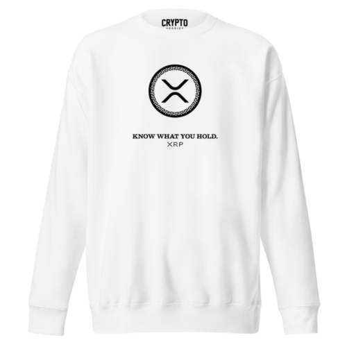 XRP: Know What You Hold Premium Sweatshirt