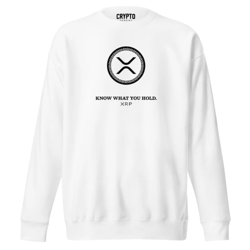 XRP: Know What You Hold Premium Sweatshirt