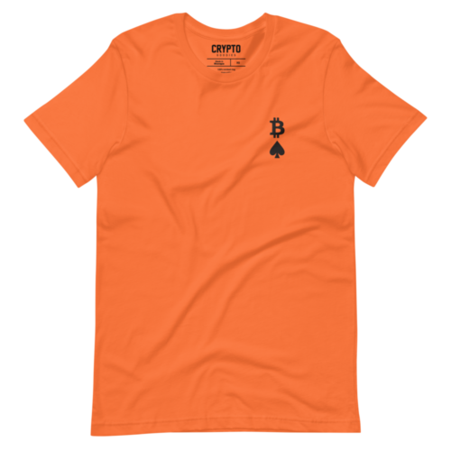 Bitcoin: Ace of Spades Embroidery T-Shirt