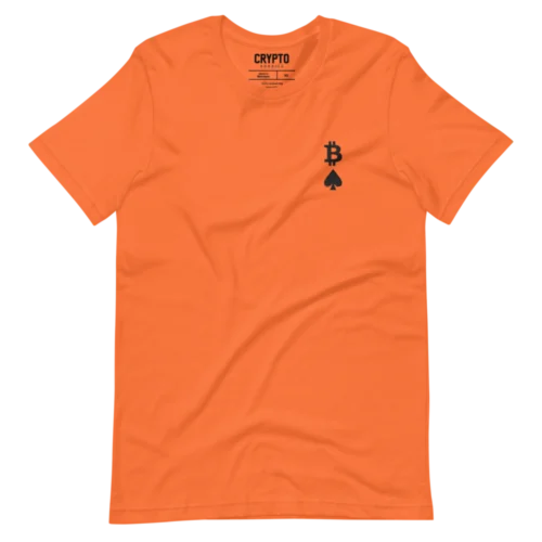 Bitcoin: Ace of Spades Embroidery T-Shirt