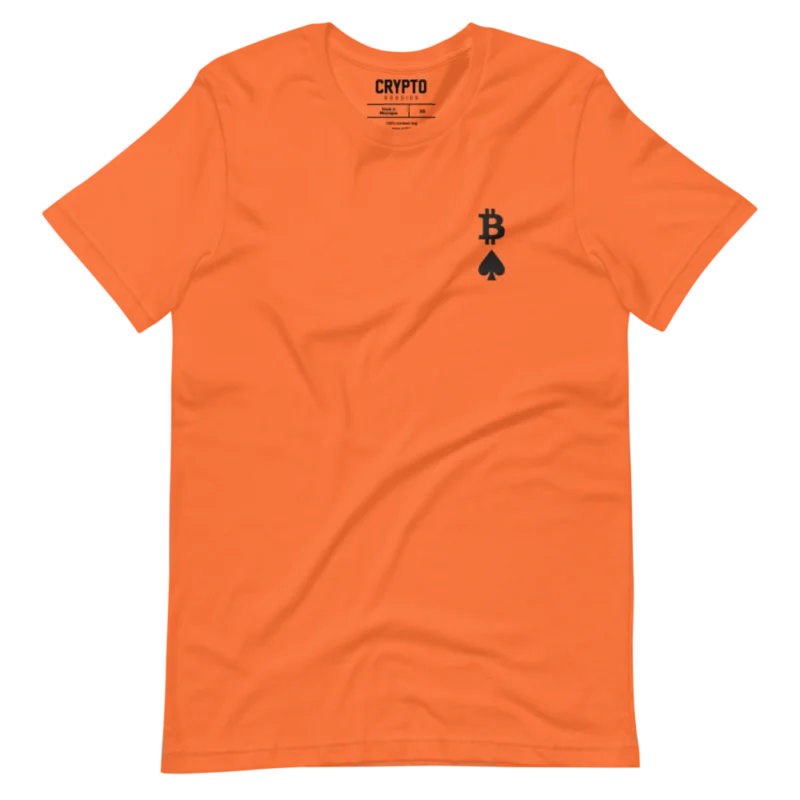Bitcoin: Ace of Spades Embroidery T-Shirt