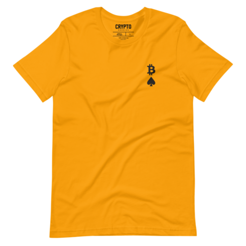 Bitcoin: Ace of Spades Embroidery T-Shirt