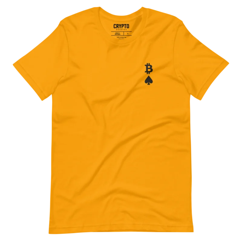 Bitcoin: Ace of Spades Embroidery T-Shirt