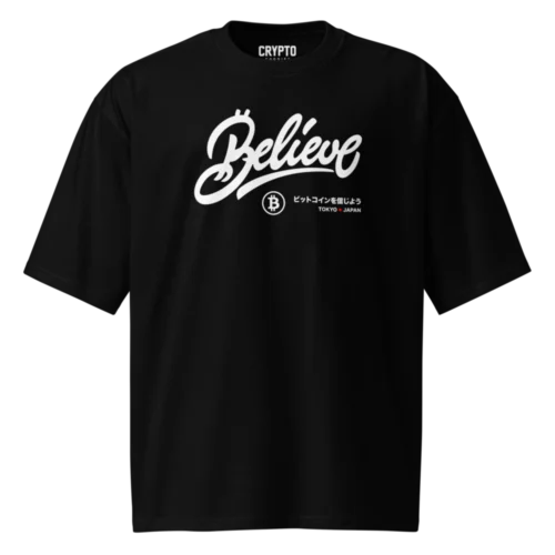 Bitcoin: Believe Oversized T-Shirt