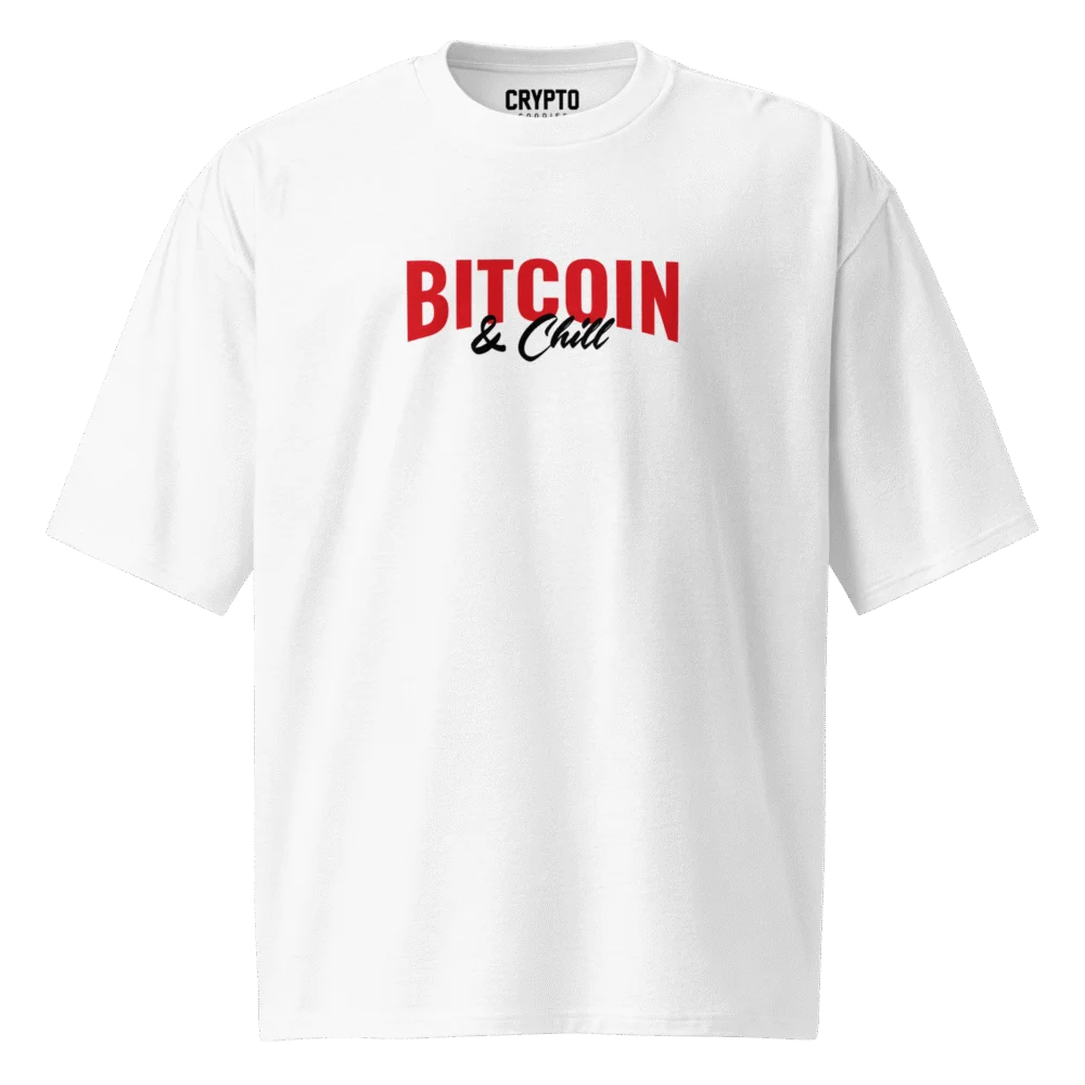Bitcoin & Chill Oversized T-Shirt - Image 2