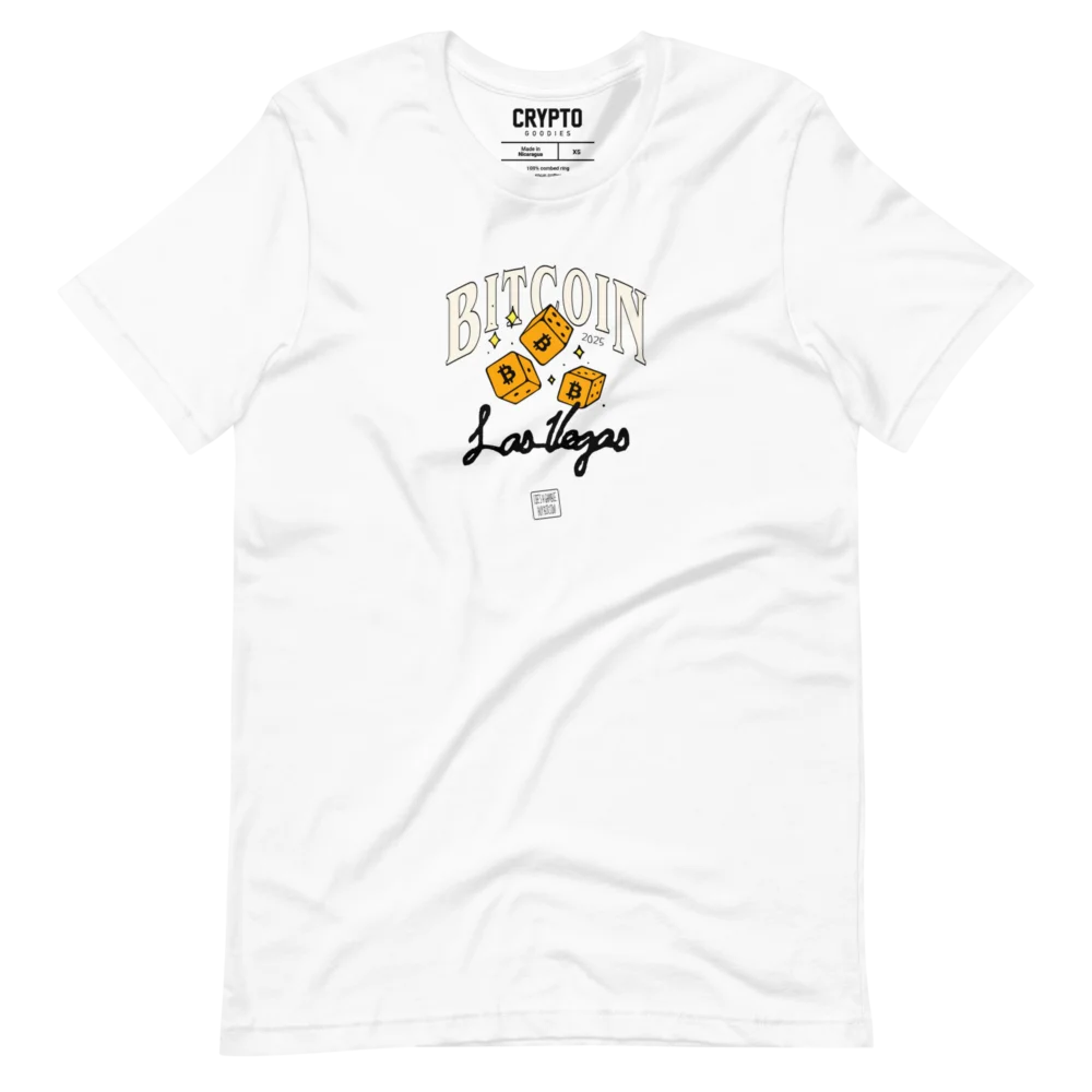 Bitcoin Las Vegas: Life’s a Gamble, Buy Bitcoin T-Shirt - Image 4