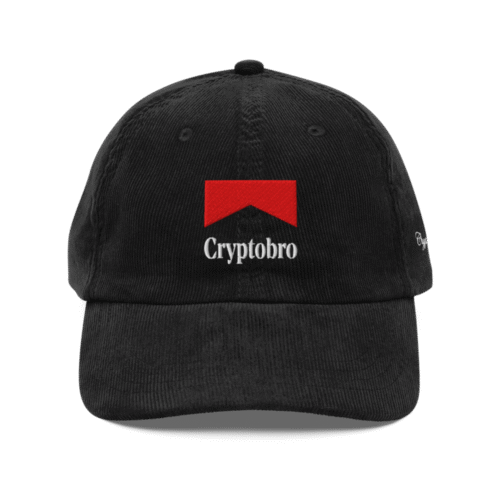 Crypto Bro Vintage Corduroy Cap