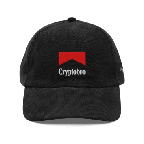 Crypto Bro Vintage Corduroy Cap