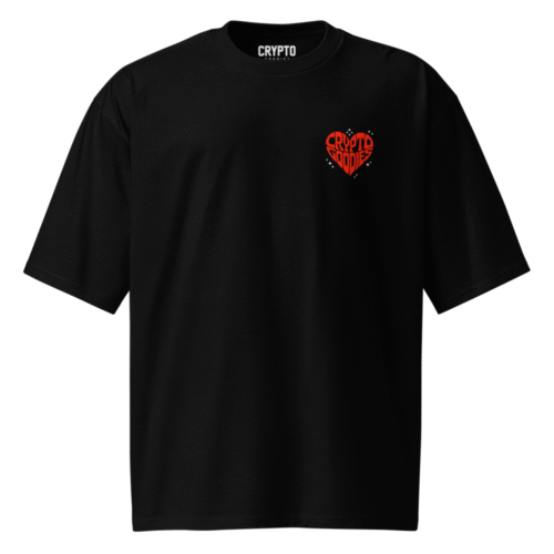 Crypto Goodies Heart Oversized T-Shirt