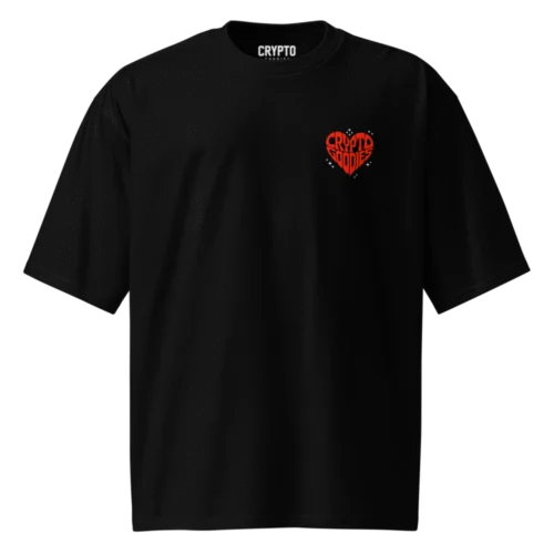 Crypto Goodies Heart Oversized T-Shirt