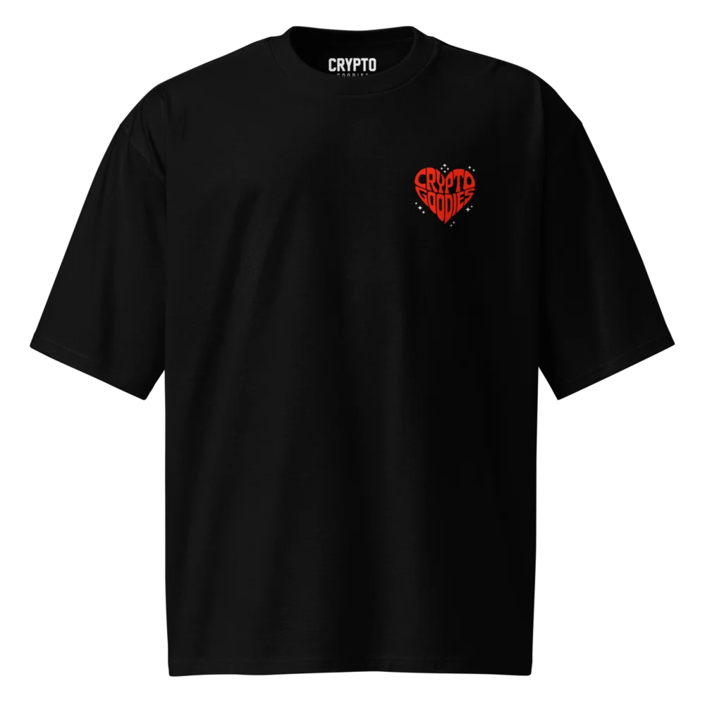 Crypto Goodies Heart Oversized T-Shirt