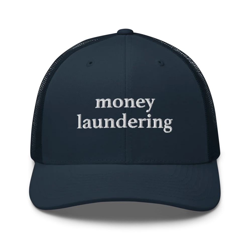 Money Laundering Trucker Cap - Image 4
