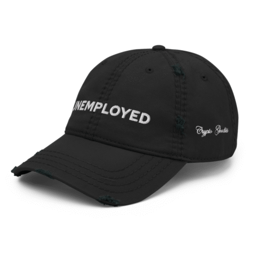 Unemployed Distressed Baseball Cap