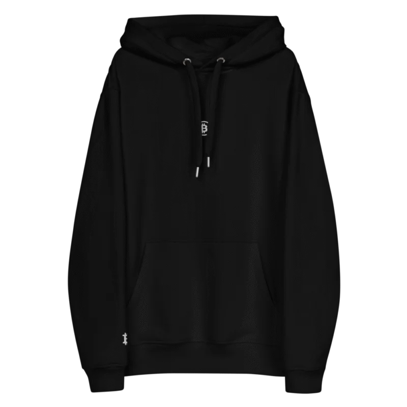 Bitcoin Embroidery Logo Premium Hoodie