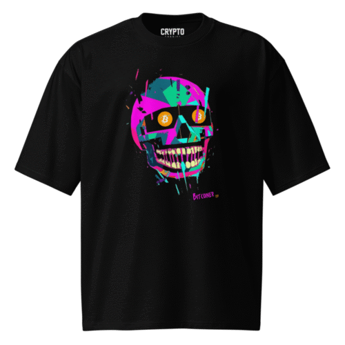 Bitcoiner Skull Oversized T-Shirt