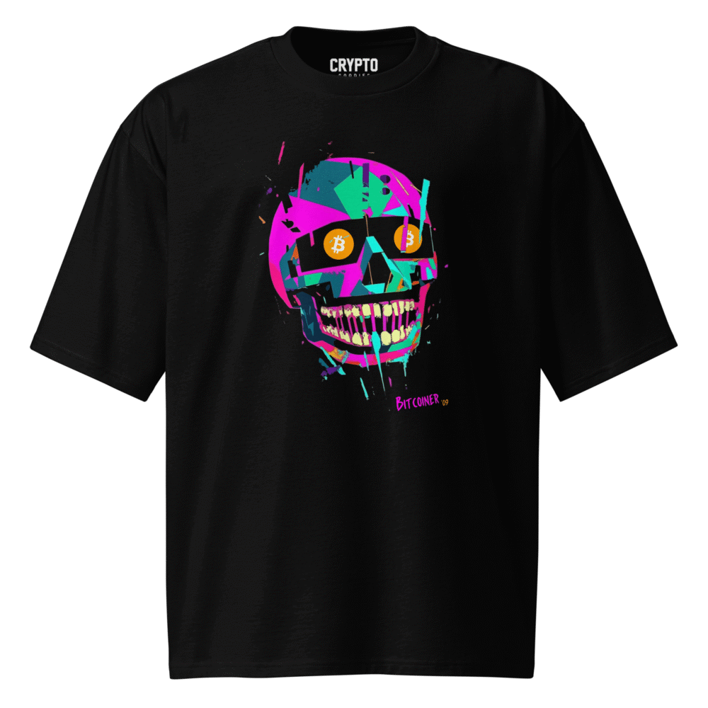 Bitcoiner Skull Oversized T-Shirt