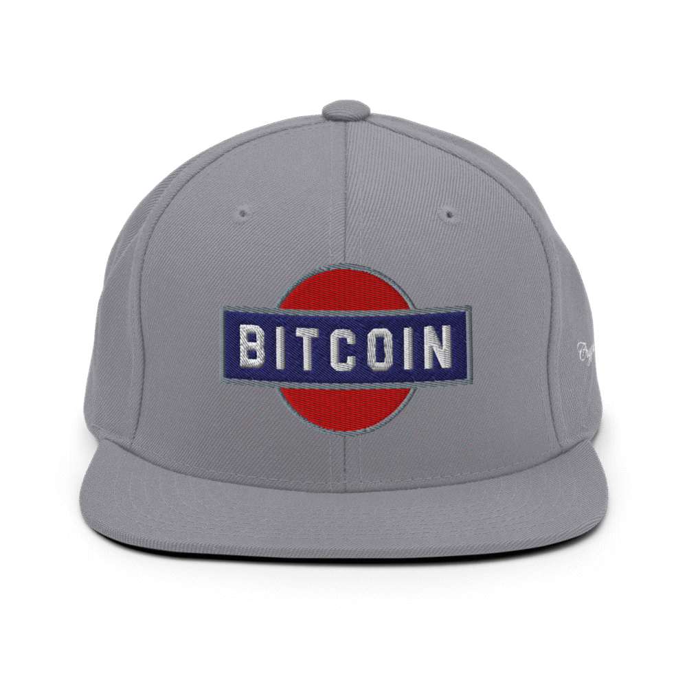 classic snapback silver front 68284bdc8932f - Bitcoin Prestige Snapback Hat
