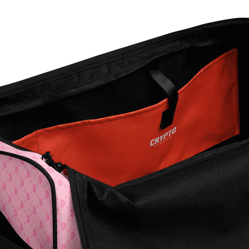 Bitcoin Fashion Baby Pink Duffle Bag