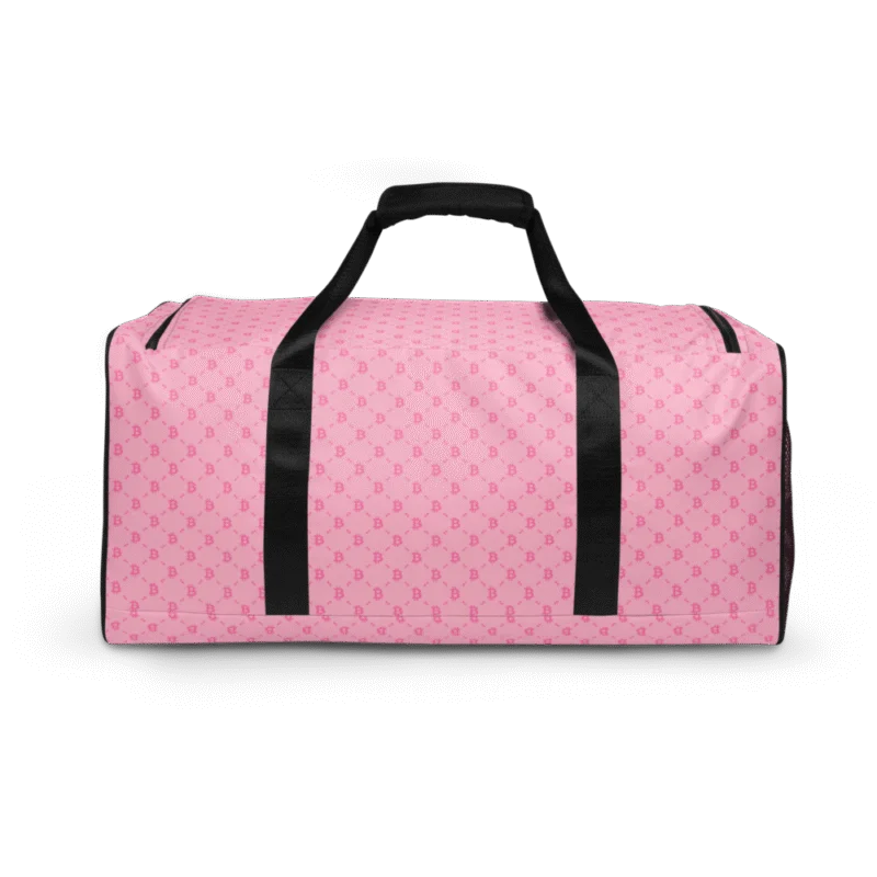 Bitcoin Fashion Baby Pink Duffle Bag