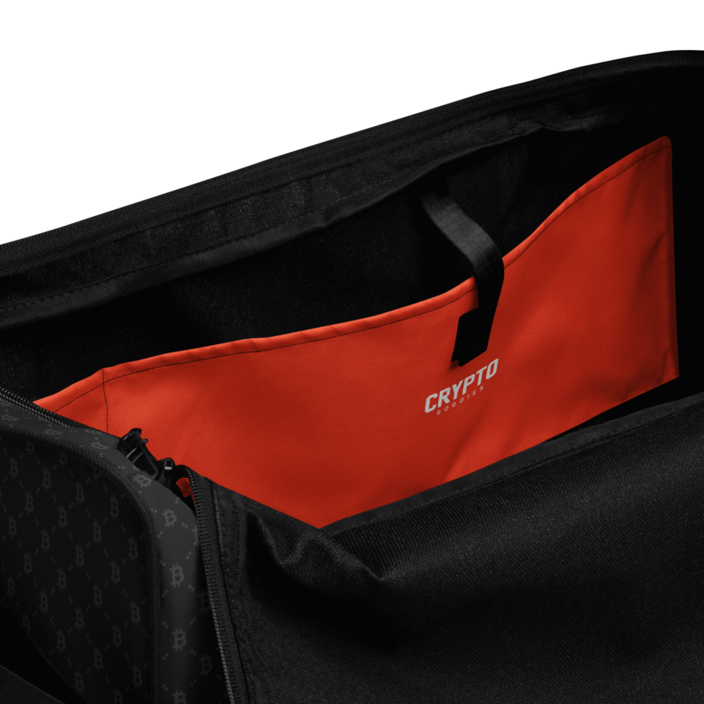 Bitcoin Fashion Black Duffle bag