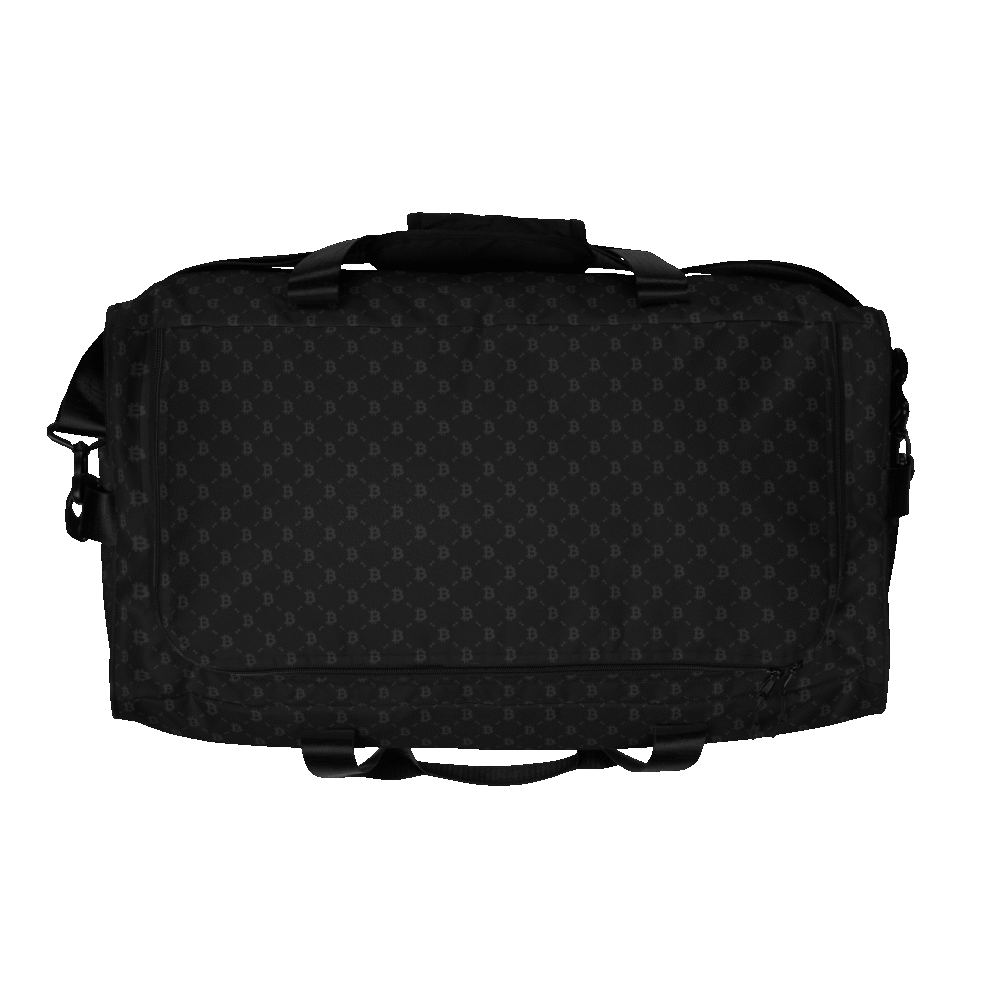 Bitcoin Fashion Black Duffle bag