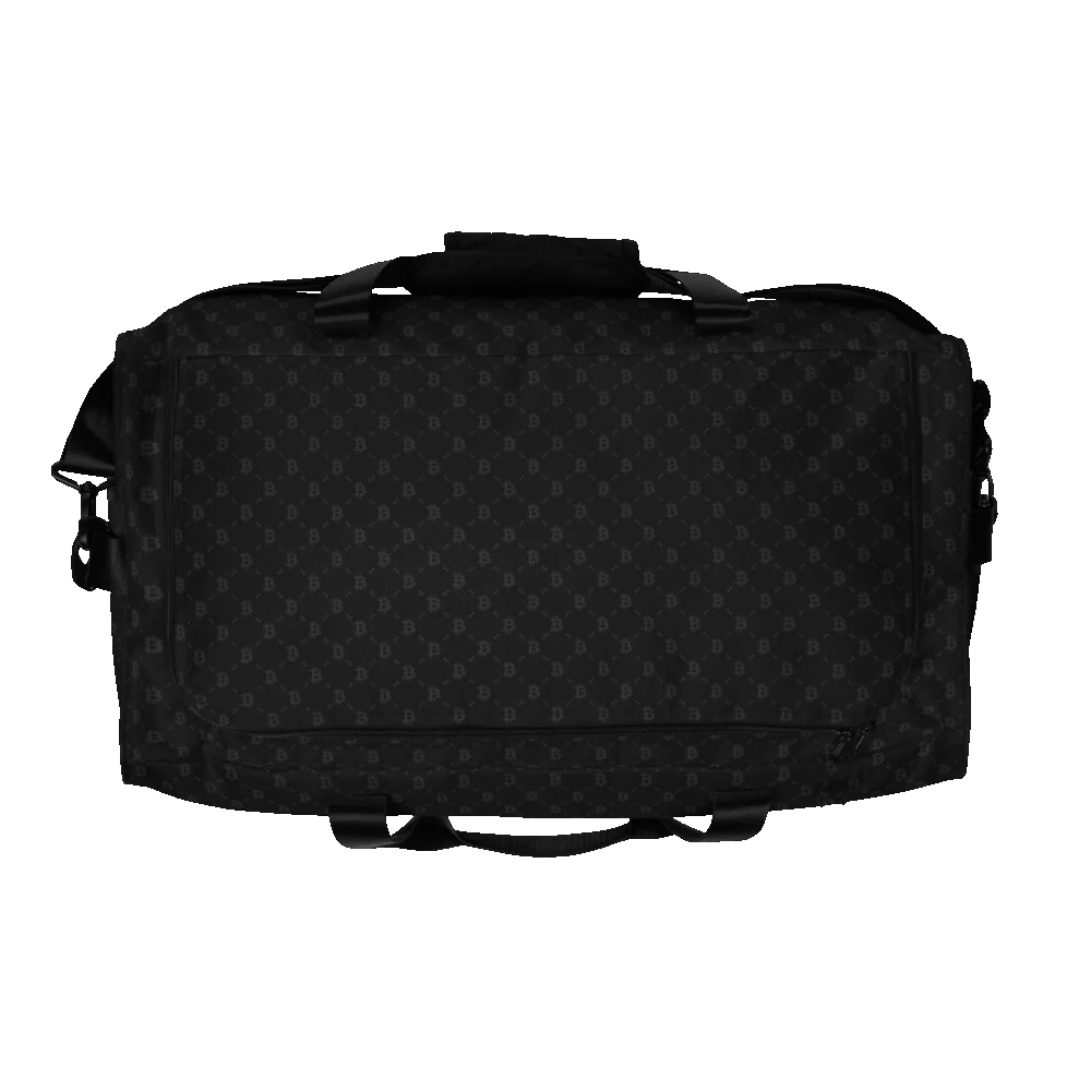 Bitcoin Fashion Black Duffle bag - Image 7