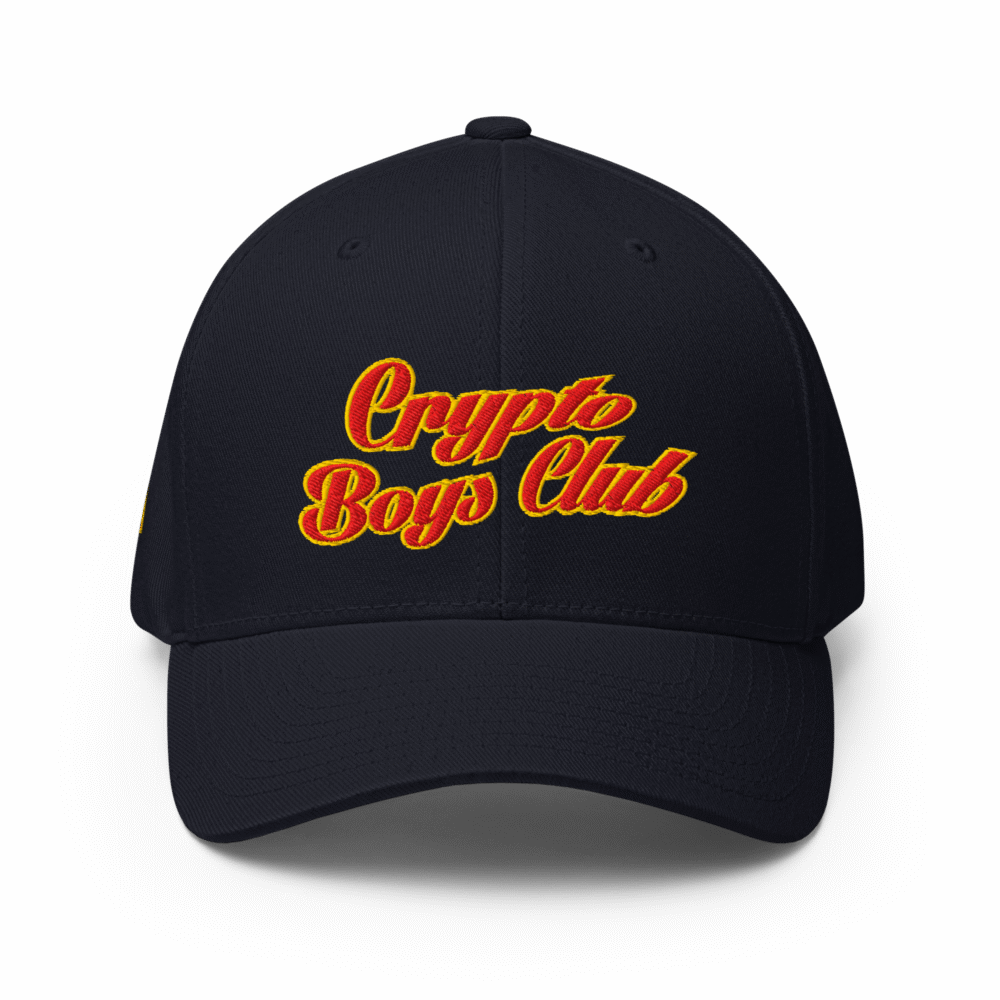 closed back structured cap dark navy front 683bbb83ec1b1 - Crypto Boys Club Closed-Back Cap