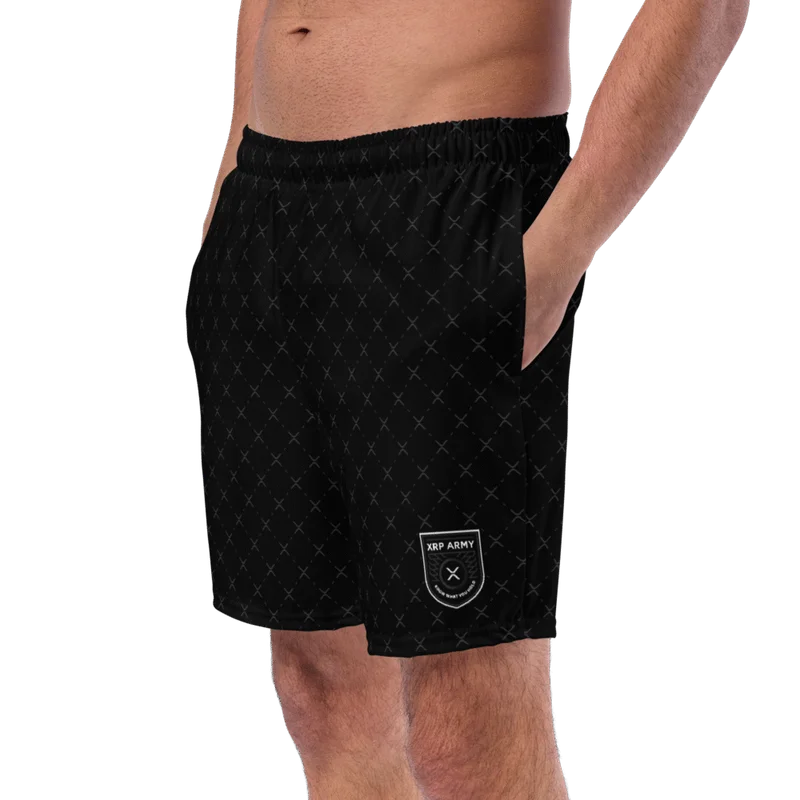 Shop - All Over Print Recycled Swim Trunks White Left Front 6877B160360Cc Crypto Goodies