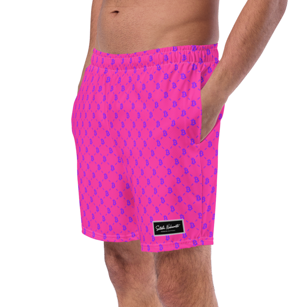 Shop - All Over Print Recycled Swim Trunks White Left Front 687B49Dd10976 Crypto Goodies