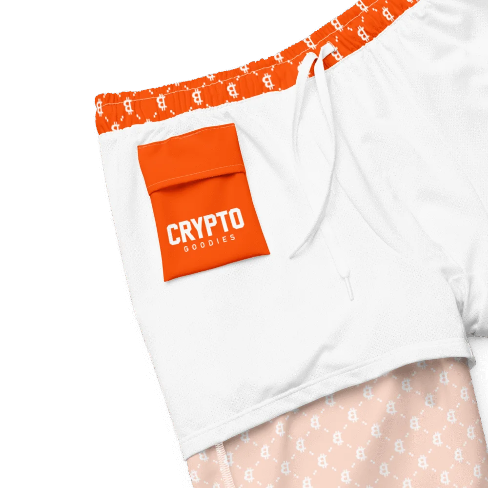 Bitcoin Orange Fashion Premium Swim Trunks - Image 4
