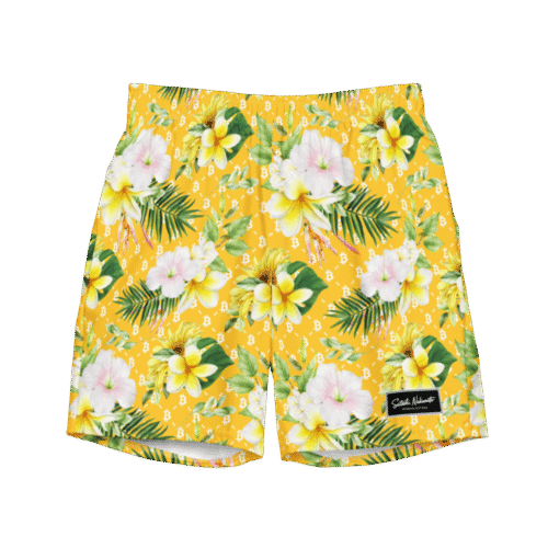 Bitcoin Aloha II Premium Swim Trunks