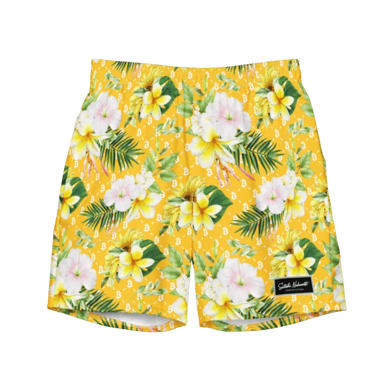 Bitcoin Aloha II Premium Swim Trunks
