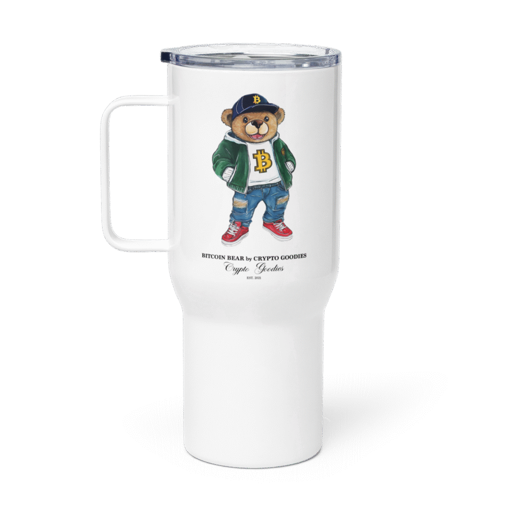 Bitcoin Bear Travel Mug With A Handle