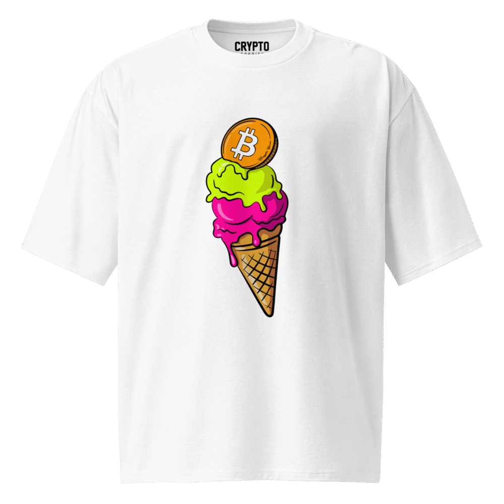 Bitcoin Ice Cream Oversized T-Shirt