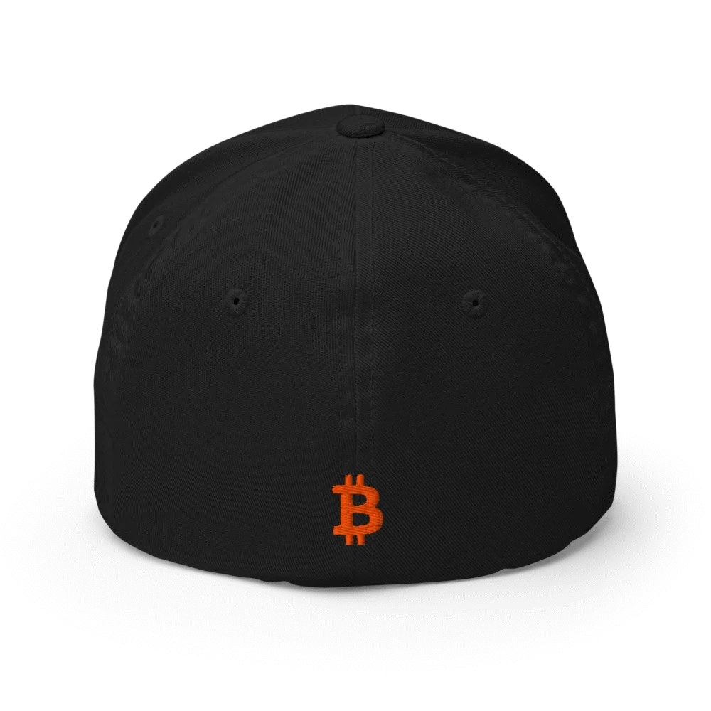Bitcoin Orange Circle Closed-Back Cap - Image 5