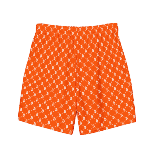 Bitcoin Orange Fashion Premium Swim Trunks