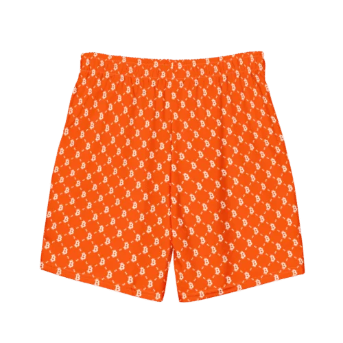 Bitcoin Orange Fashion Premium Swim Trunks
