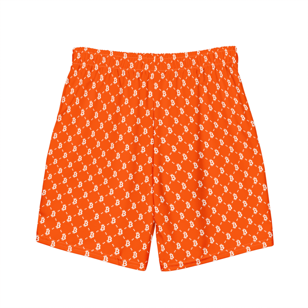 Bitcoin Orange Fashion Premium Swim Trunks