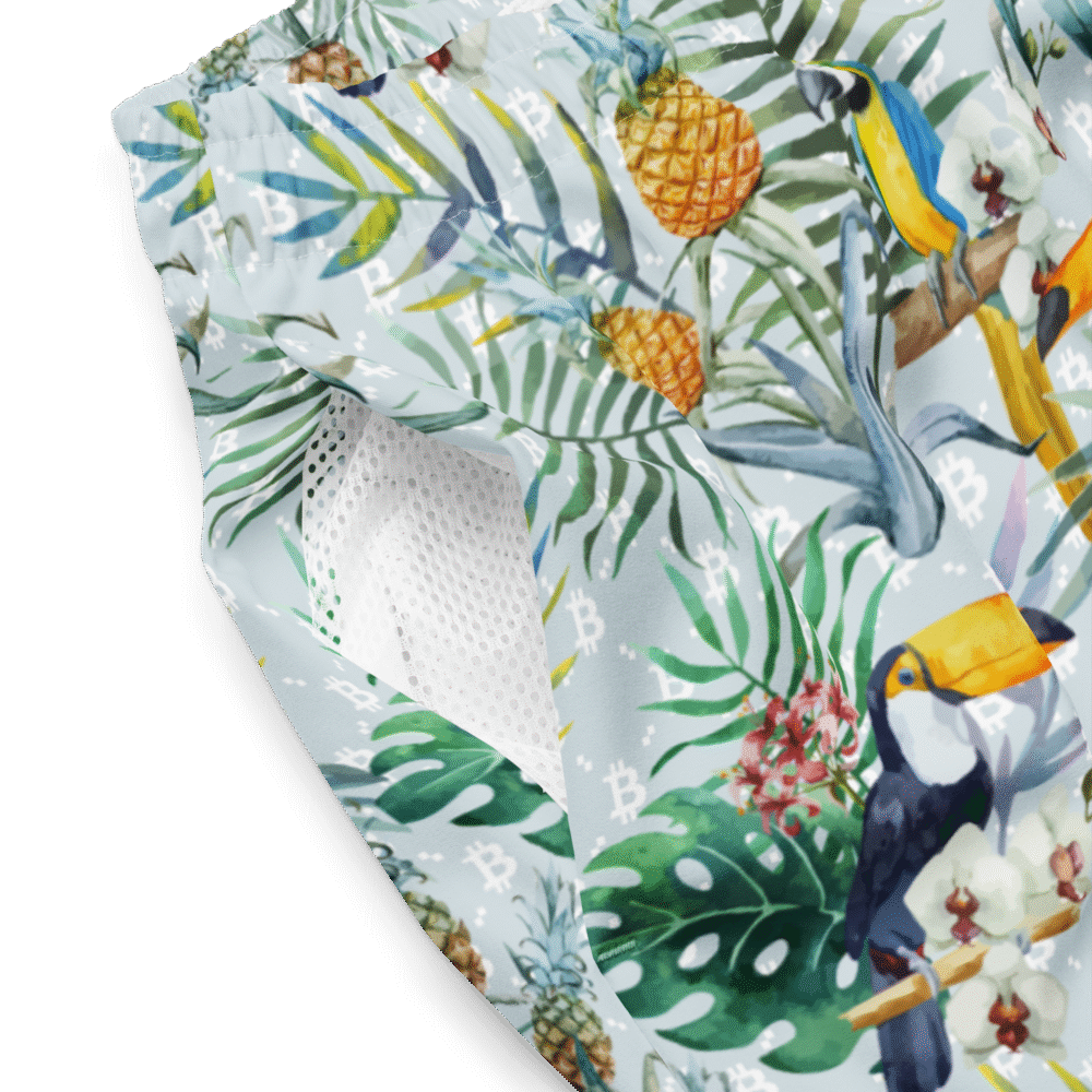 Bitcoin Tropical Premium Swim Trunks