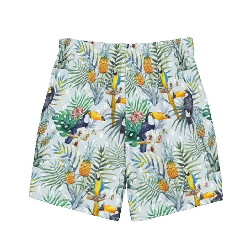 Bitcoin Tropical Premium Swim Trunks