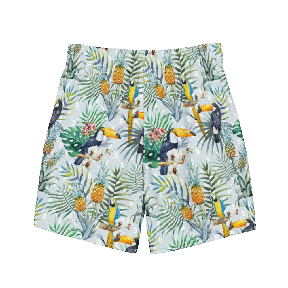 Bitcoin Tropical Premium Swim Trunks