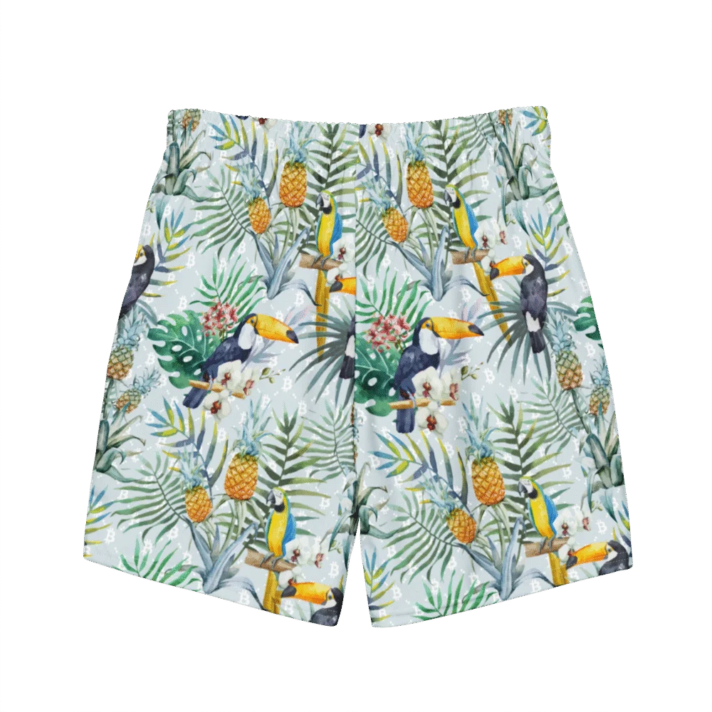 Bitcoin Tropical Premium Swim Trunks - Image 3
