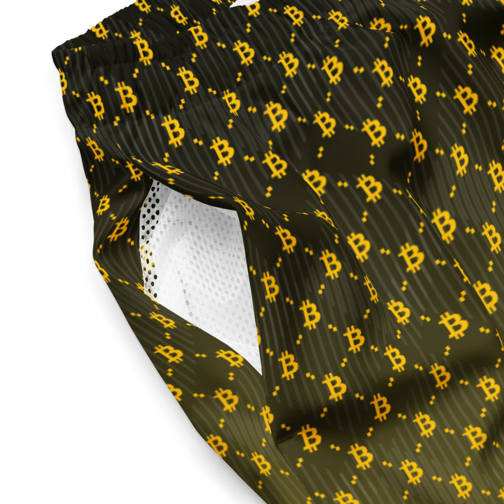 Bitcoin YLW Fashion Premium Swim Trunks